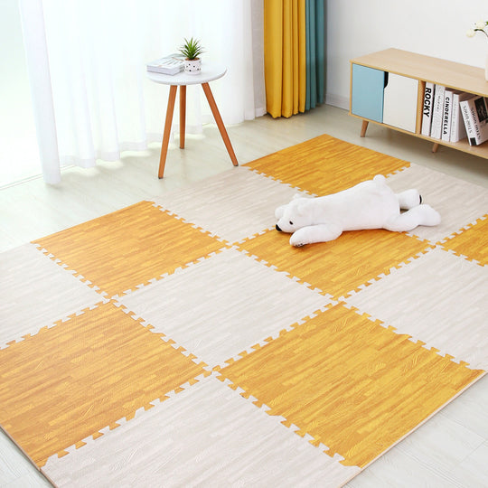 Foam Floor Mat Bedroom Splicing Mat Floor Mat Thickening Creeping Mat Wood Grain Puzzle Carpet