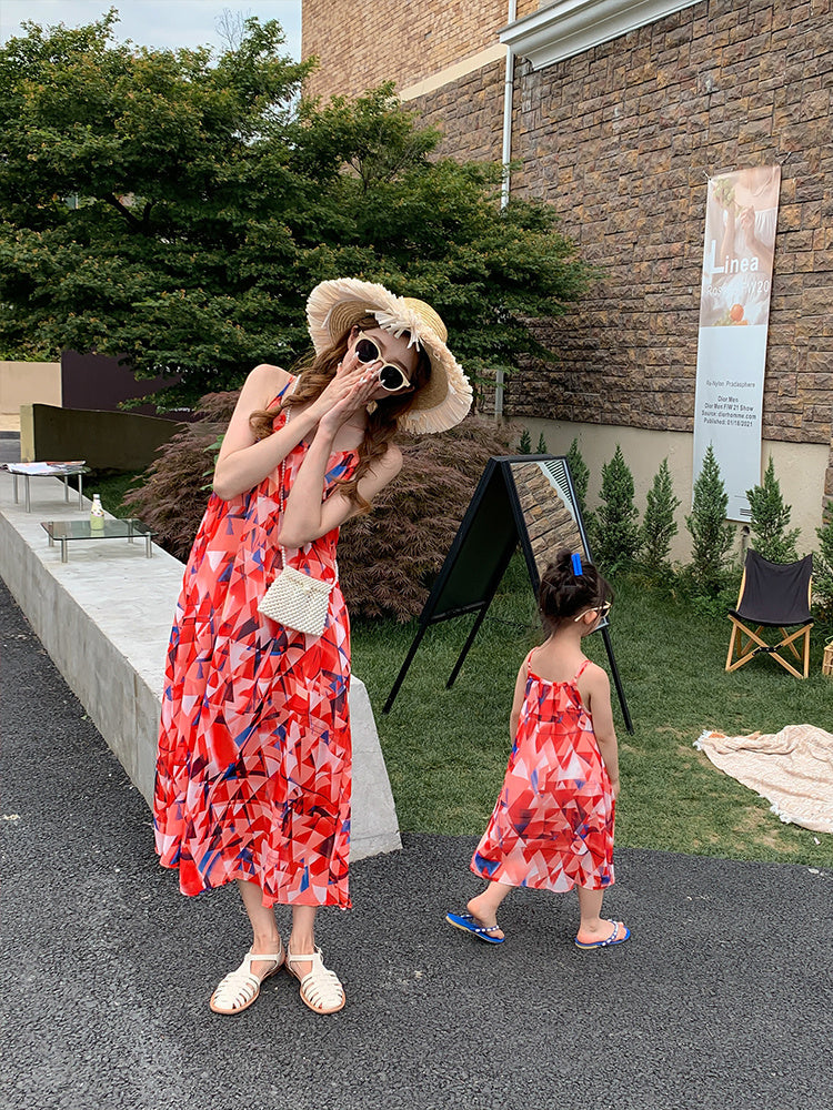 Different Parent-child Summer Clothes Seaside Holiday Mother