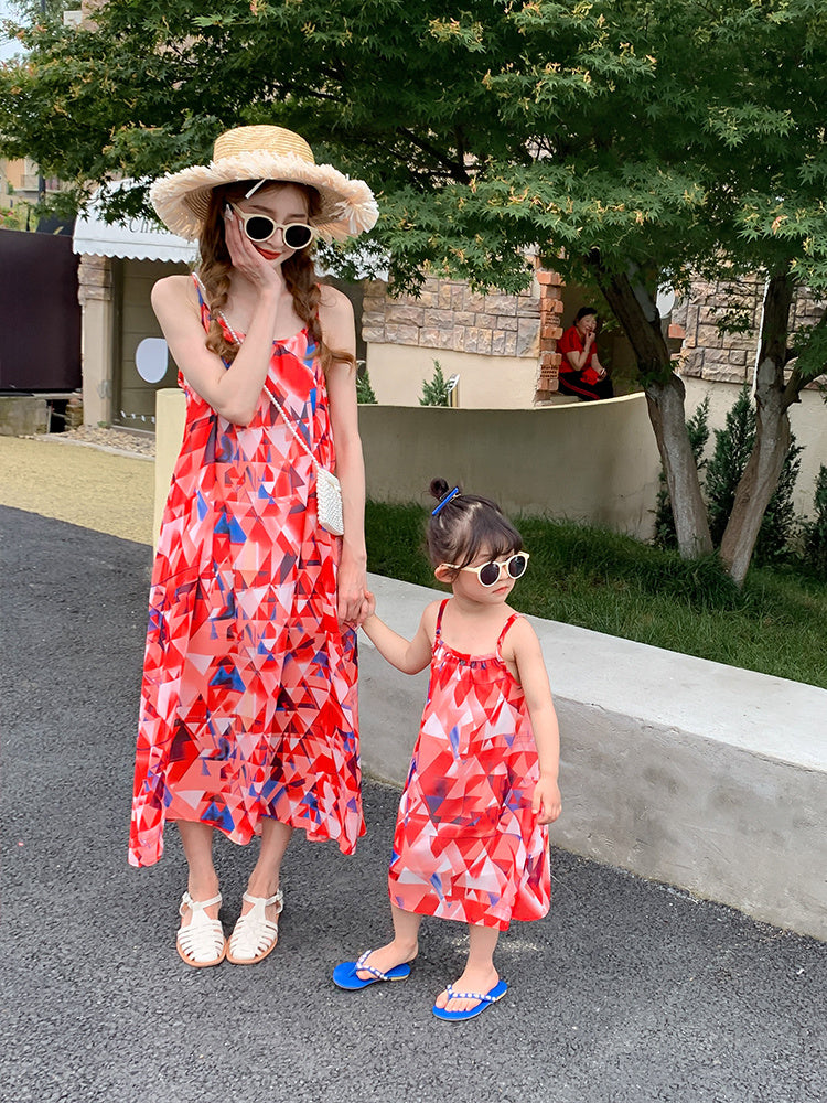 Different Parent-child Summer Clothes Seaside Holiday Mother