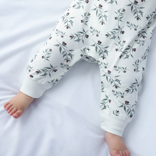 Spring And Autumn Organic Cotton Baby Jumpsuit