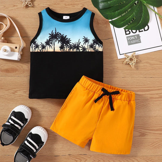 Fashion Personality Boy Short Suit