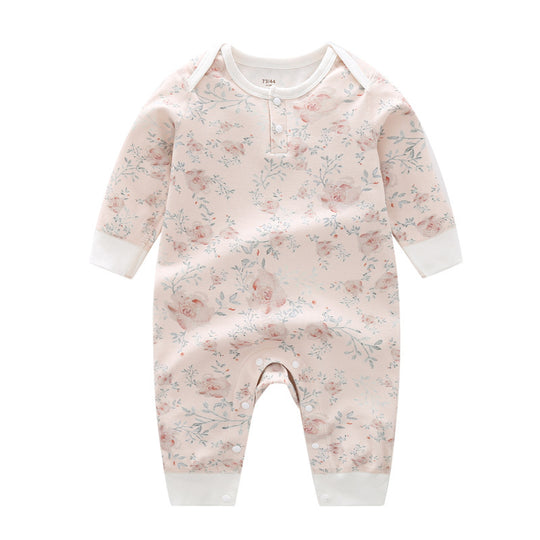 Spring And Autumn Organic Cotton Baby Jumpsuit