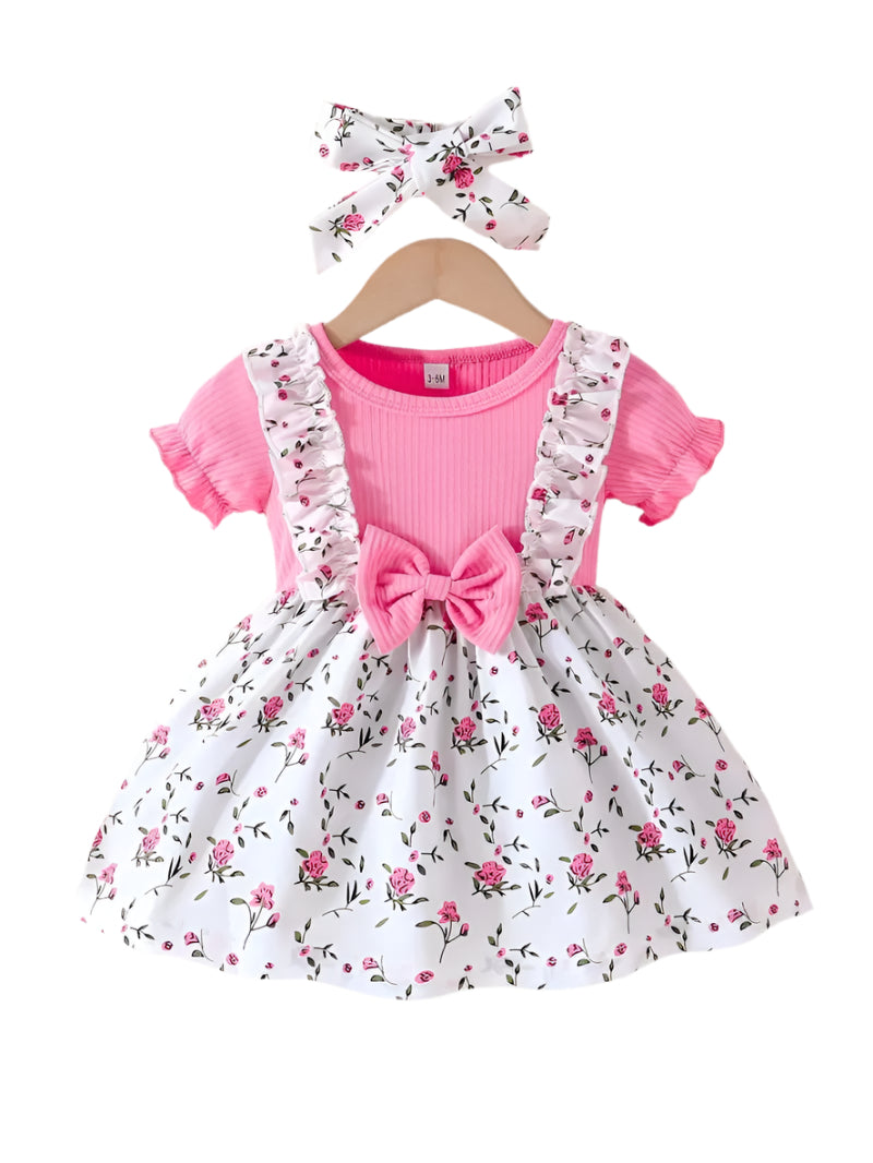 Embroidered Flowers Holiday Party Dress Girl