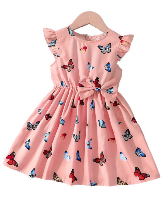 Embroidered Flowers Holiday Party Dress Girl