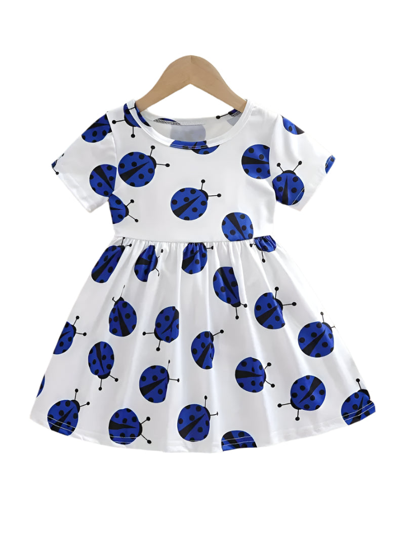 Embroidered Flowers Holiday Party Dress Girl