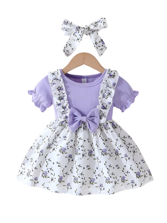 Embroidered Flowers Holiday Party Dress Girl
