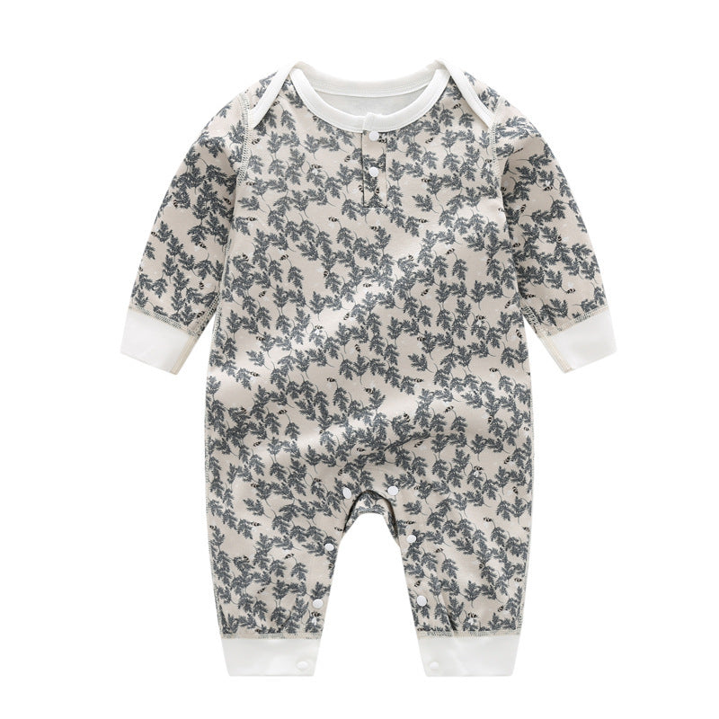 Spring And Autumn Organic Cotton Baby Jumpsuit