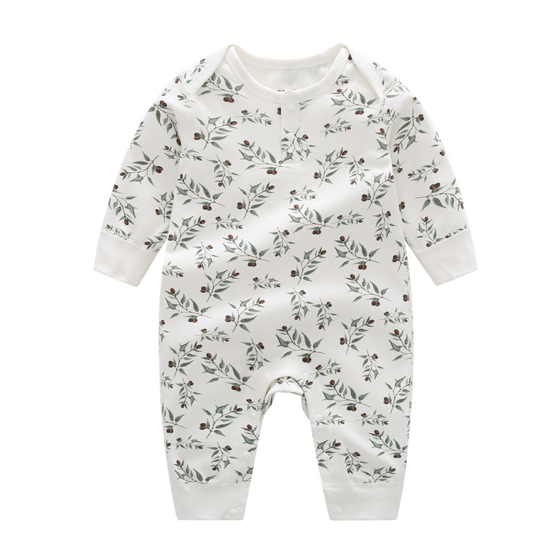 Spring And Autumn Organic Cotton Baby Jumpsuit