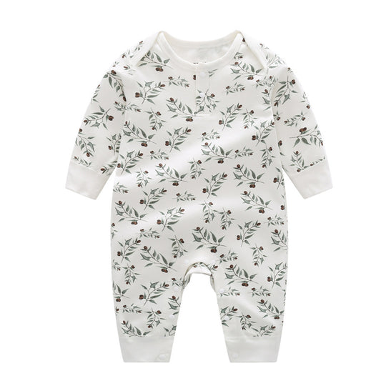 Spring And Autumn Organic Cotton Baby Jumpsuit